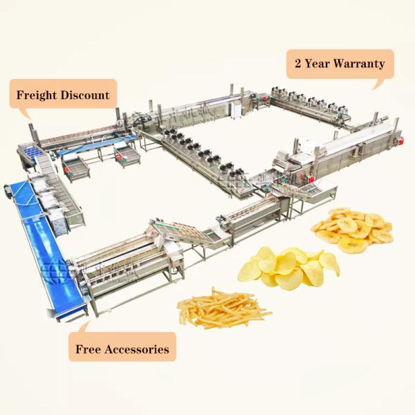 2022 Potato chips machine trade/potato chips making machine automatic line/potato chips maker machine factory