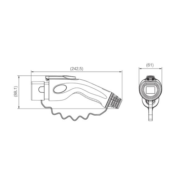 Single Phase 16A EV Charger Connectors GB18487-2015 Standard