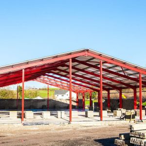 Galvanized Steel Prefabricated Structures for Greenhouse Building Grade Q235