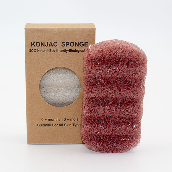 12.5*7.0*2.8cm BPA Free Wave Cleansing Sponge KGM Beauty Konjac Sponge