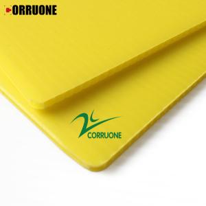 China Yellow Coroplast Board 5mm 6mm 8mm Corrugated Plastic Sheets 4x8 on sale