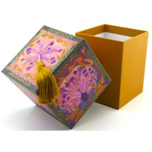 Unique Rectangular Candle Gift Box Packaging Luxury Aqueous Coating