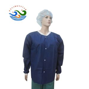 Quality Non Woven Fabric SMS Long Sleeve Surgical Top Blue Green for sale