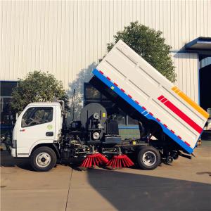 China Small Road Sweeping Truck 5000 Liters 4.2m3 Dust Bin 90km/H on sale