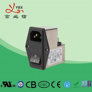 China Yanbixin EMI Passive Inline Power Filter With Socket And Switch 6A 120 250VAC on sale
