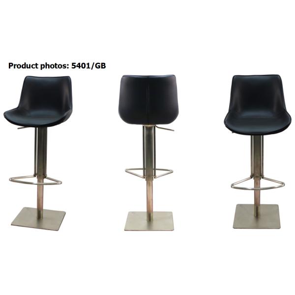 Recyclable Leather 78cm Stainless Steel Swivel Counter Stools