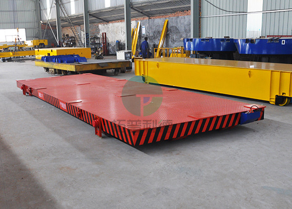 Custom Mold Transport Flat Rail Vehicle Steel Pipe Transfer Trolley on Track