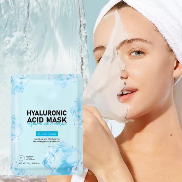 OEM ODM Hyaluronic Acid Multi Effect Whitening And Moisturizing Facial Mask