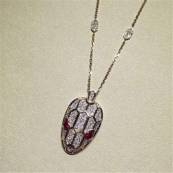 Bi Serpenti series Snakeheads Necklace 18k gold white gold yellow gold rose gold diamond necklace