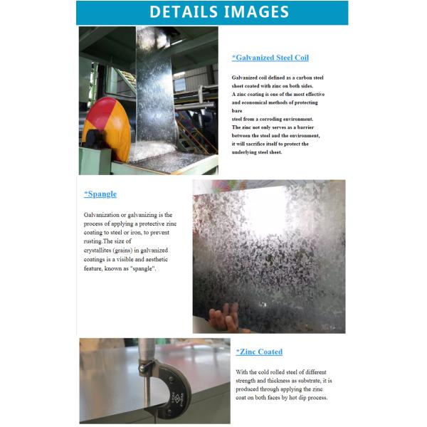 ASTM Cold rolled 0.23mm-3.5mm Dx51d SGCC Galvanized steel coils