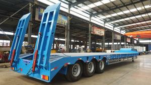 3/4/5/6 axles Tridem heavy duty equipment low bed trailer for sale philippines- TITAN VEHICLE