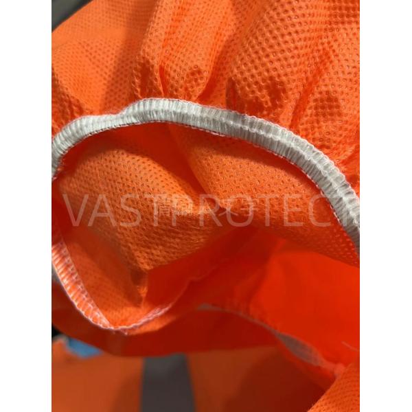 CE Certified Medical Nonwoven Type 5 6 Disposable Coverall Suit with Reflective Tape