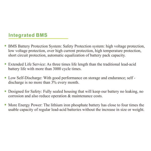 100ah 12V LiFePO4 Battery Lithium Pack For Home Appliances Use