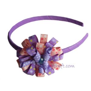 Quality Handmade bow hair bow ribbon bow headband hairband for sale