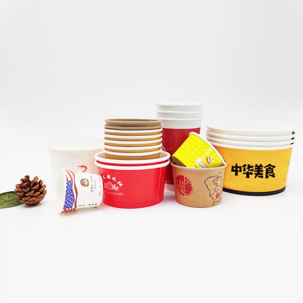 Cold Food Salad Eco Paper Bowls Kraft Bowl 750ml Custom Logo