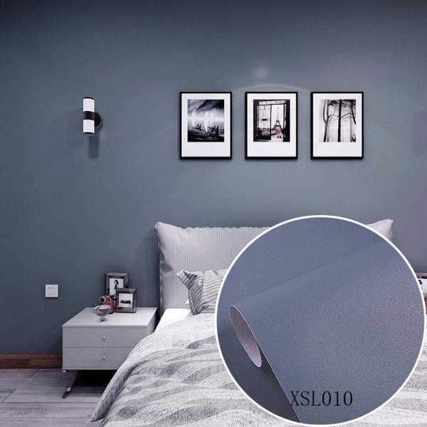 60cm/122cm Width Plain Color Cement Embossed Self Adhesive PVC Wallpaper for Interior Decoration Renovation Waterproof