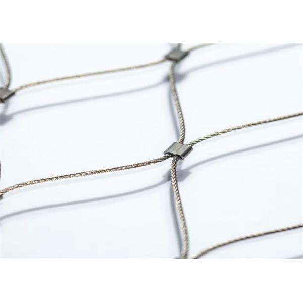 38m*38mm Hole Size 2.0mm Wire Diameter Flexible Wire Stainless Steel Cable Mesh For Zoo Animal