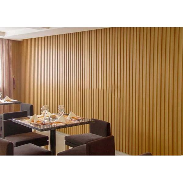 Indoor Panels PS Wall Cladding Panel With Gold Silver Line For Background 120x12mm