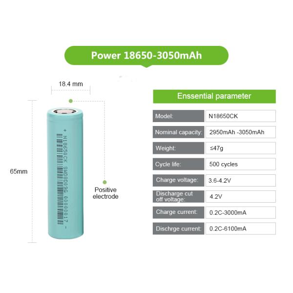 Factory Direct Sale Cheap Price N18650CK 3.6V 3.7V 3000mAh 2950mAh Cylindrical Lithium Ion Battery Cell