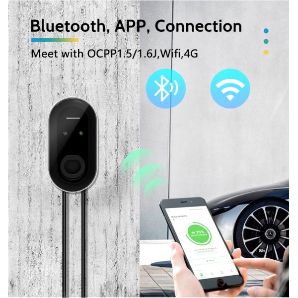 IP65 7KW 32A Mode Level 2 Floor-Mounted Outdoor Charging Pile for Tesla Nissan Leaf