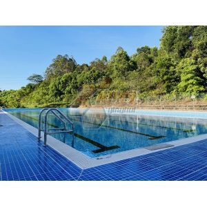 Quality Rectangular Prefabricated Competition Swimming Pool Water Temperature At 25℃ - 28℃ for sale