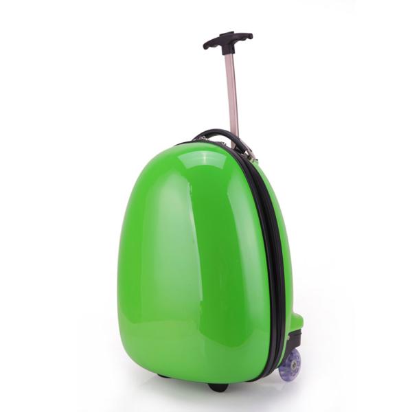 Unisex Travel Children Trolley Bag Carry on Hard Shell Zipper Wheeled Suitcases Kids Rolling Spinner Luggage Scooter Suitcase