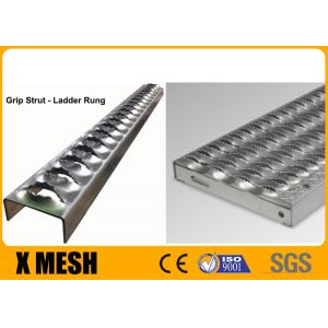 China Commercial Heavy Duty Anti Slip Steel Metal Safety Grating With Grip Strut on sale
