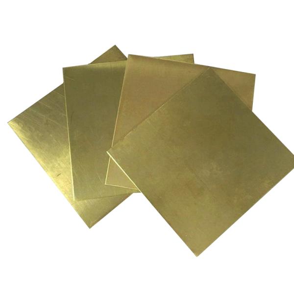 Customized Thickness 1.5 Mm Copper Sheet C26800 C27200 24x24 Shiny Brass