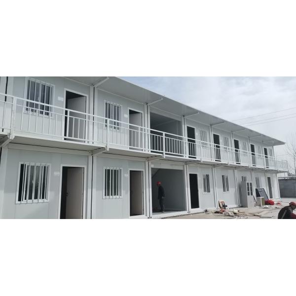 Wind Resistence Prefabricated Container House 110um Powder Coating
