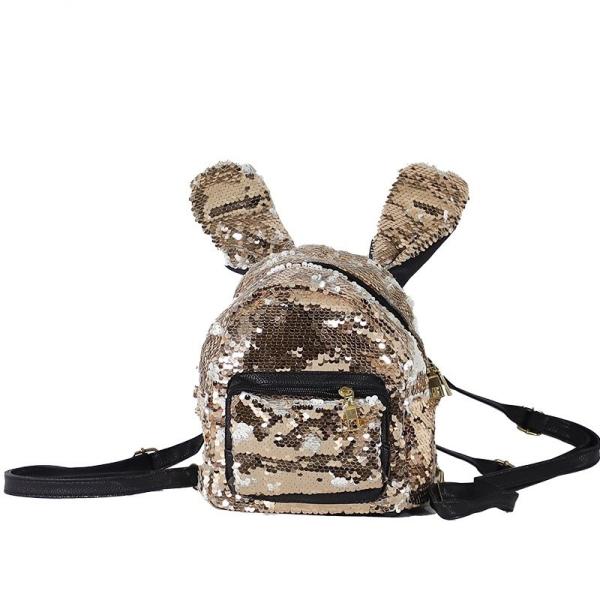 Stylish Shiny Sublimation Sequin Backpack With Rabbit Ear For Sublimation Printing