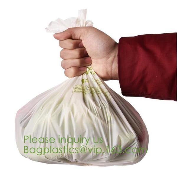 64 Gallon compostable trash bag biodegradable garbage bag, 0.9 Mil, 47"W x 60"H,cornstarch made 100% eco friendly direct