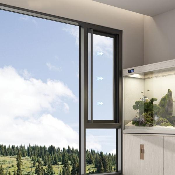 Custom Aluminum Sliding Window Sound Insulation Energy Efficiency For Home