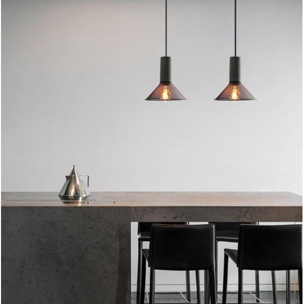Industrial Pendant Lights Interior Iron Lampshade Bar Table living room Cement Pendant Lights(WH-VP-181)