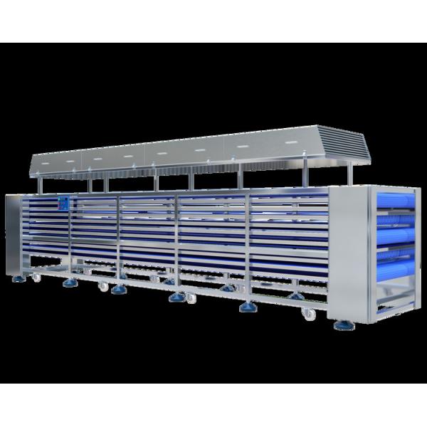 SUS304 Roti Chapati Maker Machine 6000 To 7500pcs/H Tortilla Maker Machine Commercial