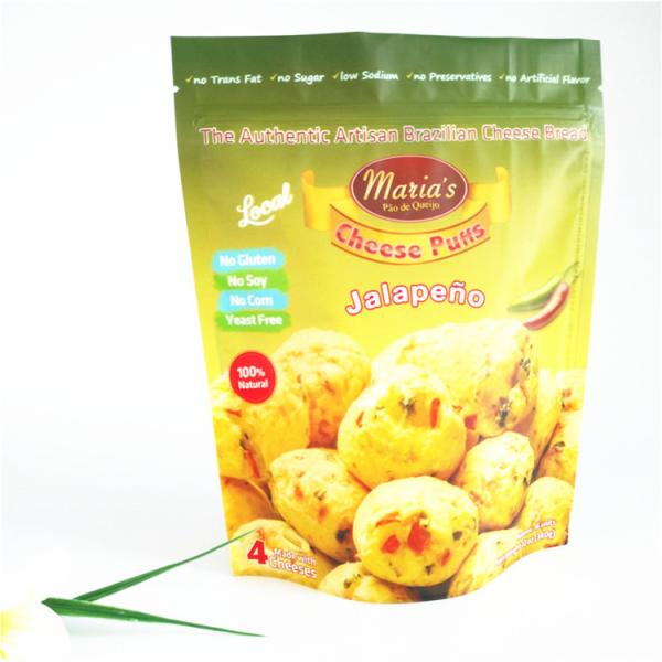 110mic Resealable Zipper Bags CMYK Plastic Popcorn Stand Up 1.2C MPET