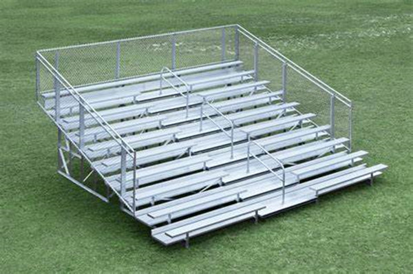 Aluminum Alloy Bench Portable Bleachers On Wheels / Transportable Bleachers