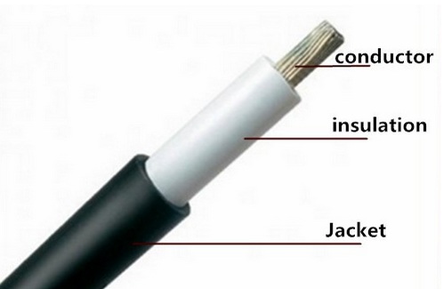 PV1-F 600/1000v dc solar cable 10AWG 6mm photovoltaic power cable