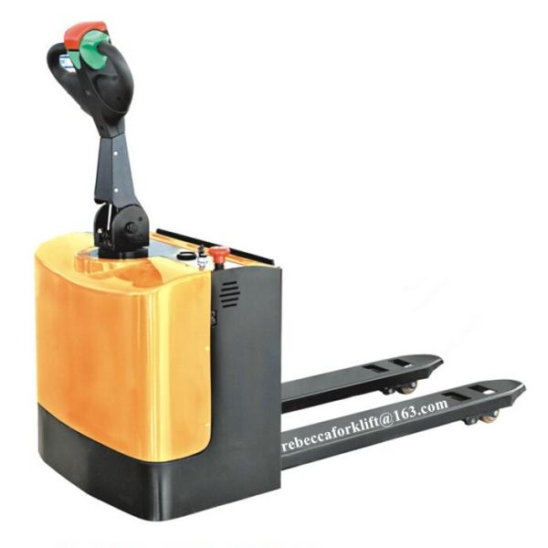1500kg Warehouse Lift Truck , Electric Power Pallet Jack With Horizontal Drive Wheels