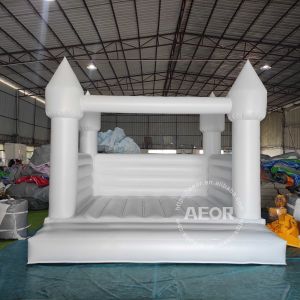 Inflatable White Bounce House Wedding Bouncy House Outdoor Jump House