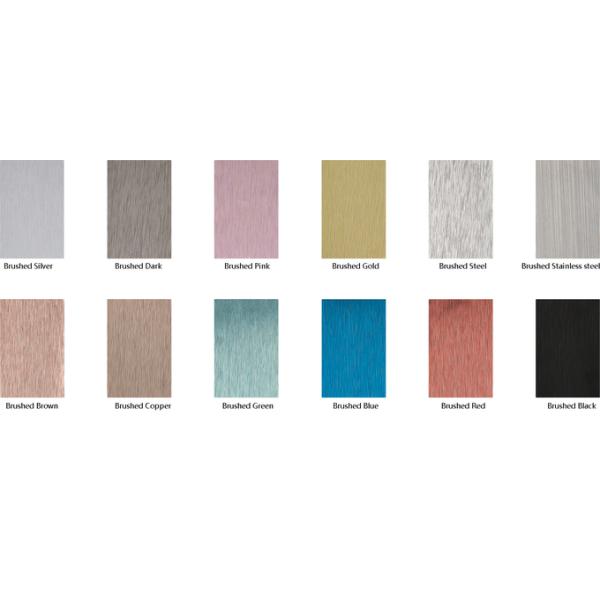 Eco Friendly Copper Brushed Aluminium Composite Panel Waterproof Glossy Acp Sheets