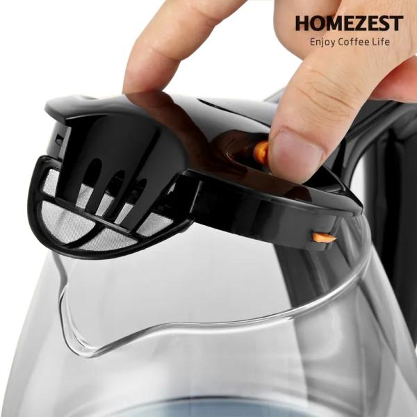 T-819F 2000W Tea Maker Electric Kettle 1.7L Stainless Steel Hot Water Electric Kettle