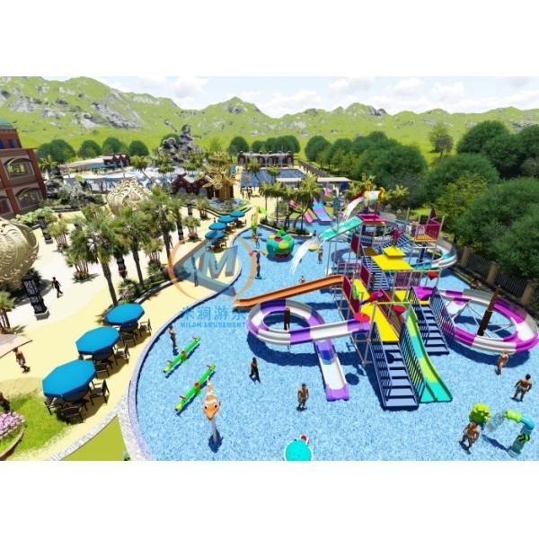 Candy Theme Water Park Playground Colorful Design For Kids Adults
