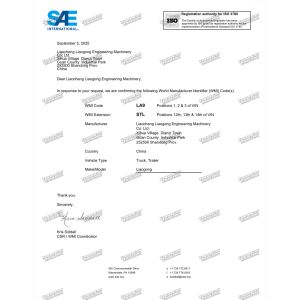 Liaocheng Liaozhuan Heavy Industry Machinery Co., Ltd. Certifications