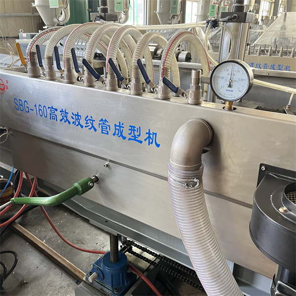 Fully Automatic Plastic Extrusion Machinery PVC PP PE PA Corrugated Pipe Production Line