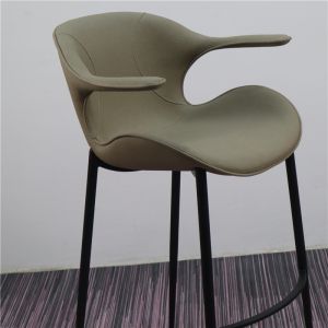 Quality Black Painted Frame Kitchen 59cm Breakfast Counter Stool for sale