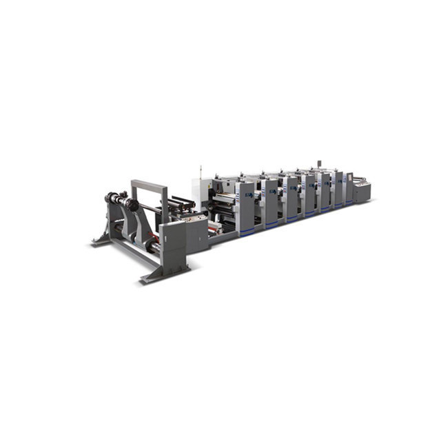 Quality Roll to Roll Flexographic Printing Machine with 100mm Web Roller Diameter and 4 Colors for sale