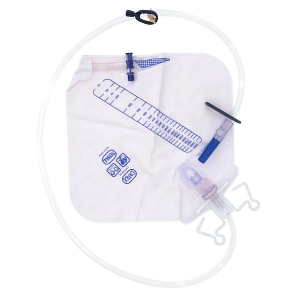 Sterile Disposable Urine Bags 2200ml Urine Drainage Bag For Incontinence Patients