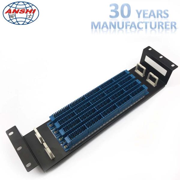 19 Inch Cable Side MDF Main Distribution Frame 100 Pairs Telephone Terminal Block