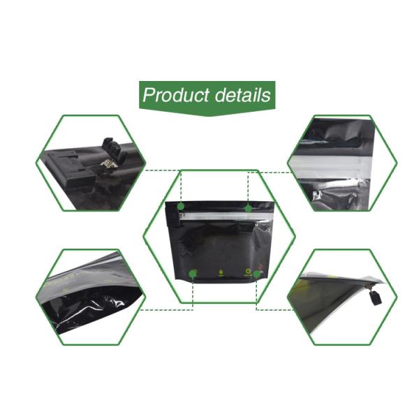 Plastic Lockable Medication Bag , Gravure Printing Stand Up Pouch For Tobacco