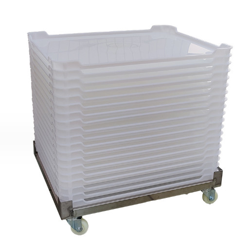 Non Perforated Capsules Softgel Drying Tray Food Grade PP Plastic